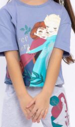 ⁦D4652-V2 - DISNEY FROZEN طقم بيجاما قطعتين قطن للفتيات فروزن⁩ - الصورة ⁦3⁩