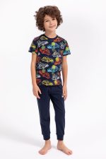 ⁦RP2700 طقم بيجاما نصف كم للاولاد قطن⁩ - الصورة ⁦3⁩