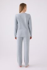 PC8908-S Pierre Cardin طقم بيجاما قطعتين لون ازرق مخضر -Valeriastores - الصورة 3