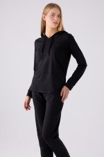 PC8923-S PIERRE CARDIN طقم تريننج للنساء قطعتين مع طاقية لون اسود -Valeriastores - الصورة 4
