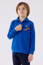 ⁦RP3438 تريننج للاطفال قطعتين مبطنة ودافية بلوز لون ازرق -Valeriastores⁩ - الصورة ⁦2⁩