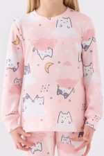 ⁦RP3460 طقم بيجاما للفتيات قطعتين شتوي لون زهري -Valeriastores⁩ - الصورة ⁦5⁩