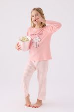 ⁦RP3479 من كولكشن الام مع ابنتها طقم بيجاما دافئ لون زهري -Valeriastores⁩ - الصورة ⁦8⁩