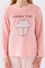 ⁦RP3479 من كولكشن الام مع ابنتها طقم بيجاما دافئ لون زهري -Valeriastores⁩ - الصورة ⁦7⁩