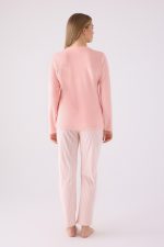 ⁦RP3479 من كولكشن الام مع ابنتها طقم بيجاما دافئ لون زهري -Valeriastores⁩ - الصورة ⁦6⁩