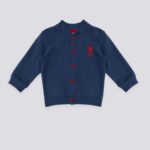 USB1167 US POLO BABY جاكيت بأزرار للاطفال البيبي قطن لون كحلي