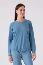 ⁦PC8925-S PIERRE CARDIN طقم تريننج للنساء قطعتين لون ازرق -Valeriastores⁩ - الصورة ⁦3⁩