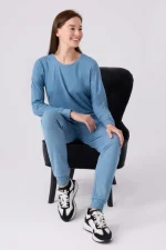 ⁦PC8925-S PIERRE CARDIN طقم تريننج للنساء قطعتين لون ازرق -Valeriastores⁩ - الصورة ⁦4⁩